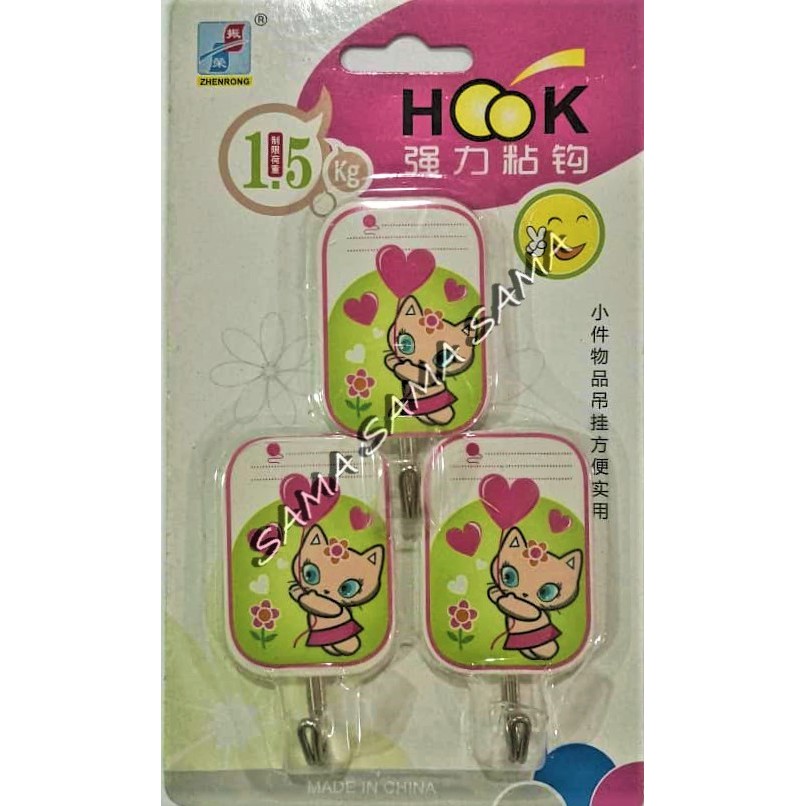 SUPER STICKY WALL HOOK STRONG ADHESIVE HOOK NO DRILLING ADHESIVE HANGER 超强力粘挂钩