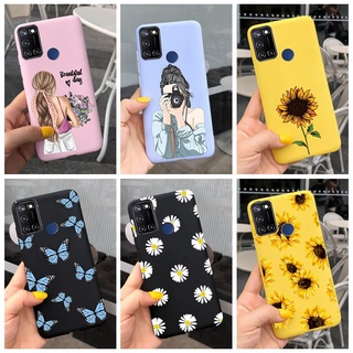 เคสโทรศัพท์มือถือ ซิลิโคนนุ่ม TPU ลายดอกทานตะวัน สีแคนดี้ สําหรับ Realme C17 RMX2101 7i RMX2103