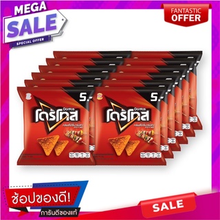 โดริโทส ข้าวโพดแผ่นทอดกรอบ กลิ่นสไปซี่บาร์บีคิว 15 กรัม x 12 ซอง Doritos Spicy BBQ Flavour Tortilla Chip 15g x 12 sachet