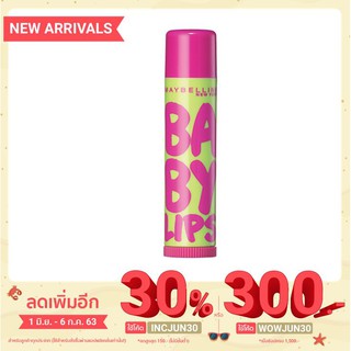 baby lips watermelon smooth เมย์เบลลีน นิวยอร์ก เบบี้ ลิปส์ ลิปแคร์