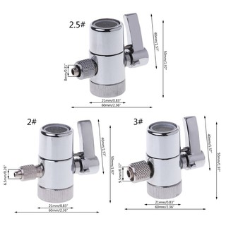 วาล์วก๊อกน้ํา Ro System 1 / 4 " 2 . 5 / 8 " 3 / 8 "