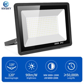 สปอตไลท์ led Spotlight  Floodlight 300W 200W 150W ไฟสปอร์ตไลท์  AC 220V (ใช้ไฟบ้าน220V) แสงขาว IP66