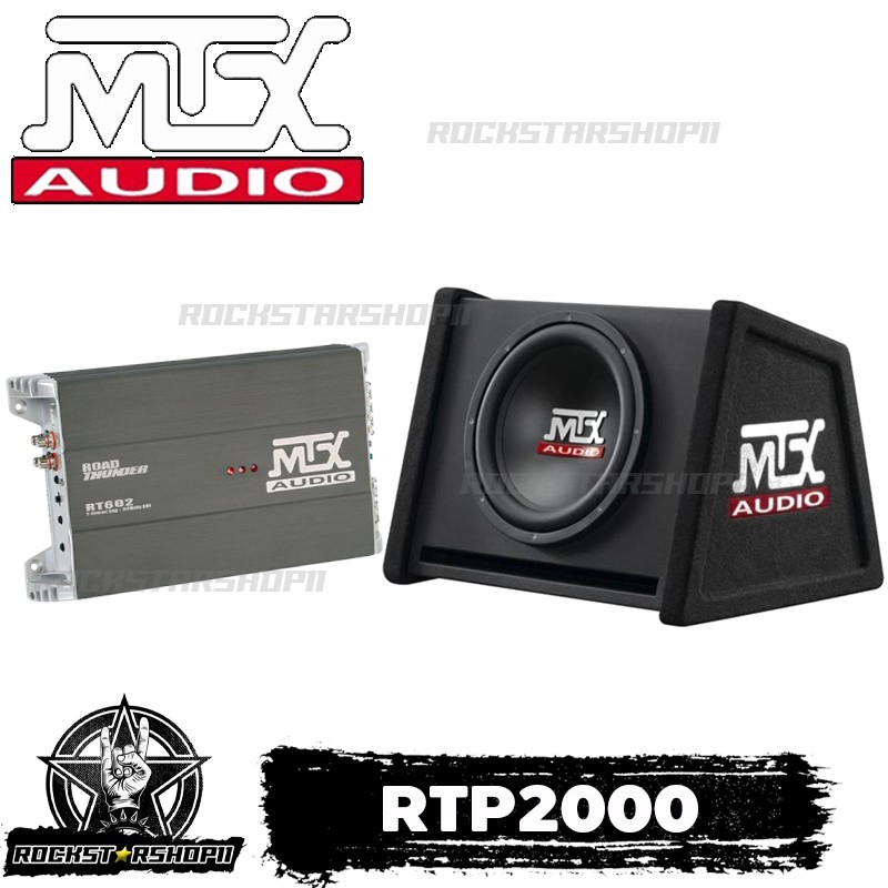 MTX RTP2000ลำโพง ตู้ซับ ดอกซับ ซับรถยนต์ ดอกลำโพง ตู้ซับวูฟเฟอร์ 12นิ้ว พร้อมเพาเวอร์แอมป์Classe-AB 
