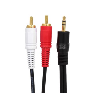 สายเคเบิ้ล 1.5 เมตร RCA Audio Cable 3.5 มม. Male to 2 RCA Male Audio สำหรับ edifer Home Theater DVD สีดำ