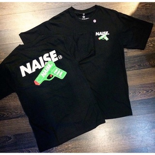 เสื้อยืดโอเวอร์ไซส์เสื้อยืดแขนสั้นลําลอง คอกลม ผ้าฝ้าย พิมพ์ลาย NA ISE PE W PEW แฟชั่นสําหรับผู้ชาย และผู้หญิงS-3XL