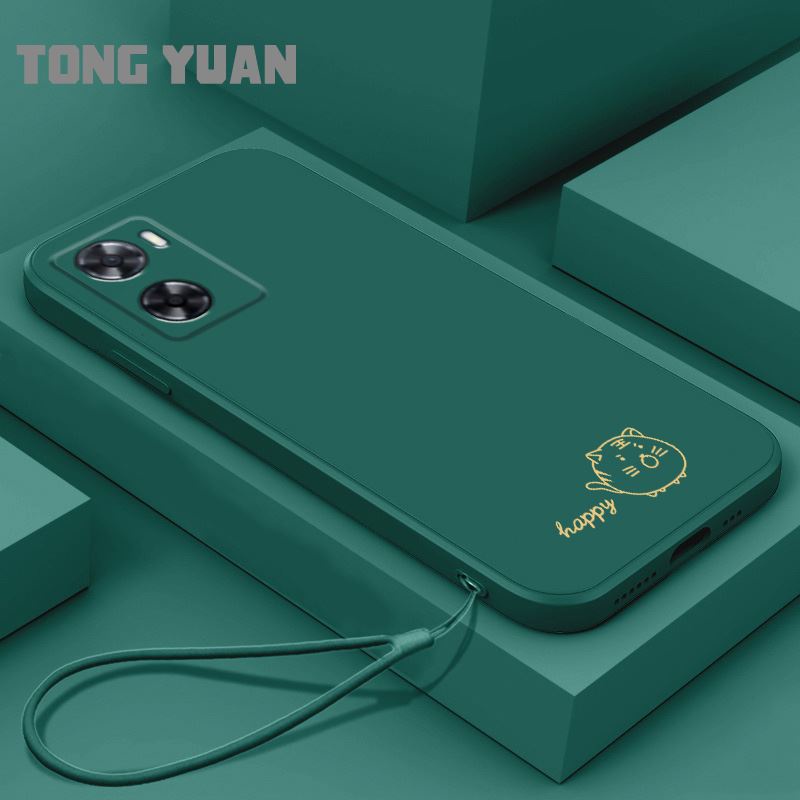 ปลอก OPPO A57 2022 เคสโทรศัพท์ softcase Silicone ดีไซน์ใหม่Lovely Happy tiger animals CASE