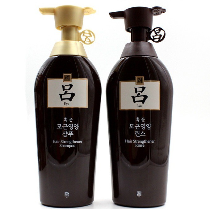 Ryo Heugun Hair Strengthener Shampoo 500 ml/conditioner 500 ml สูตรทำให้ผมแข็งแรง (แพ็คเกจเดิม)