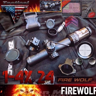 กล้องFIREWOLF 1-4X 24 Premium Grade [งานตัวใหม่ จากค่ายหมาป่า‼️]