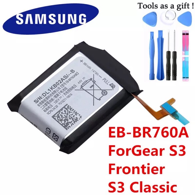 แบตเตอรี่ แท้ Samsung Gear S3 Frontier / Gear s3 Classic SM-760 SM-R770 SM-R760 EB-BR760ABE 380mAh