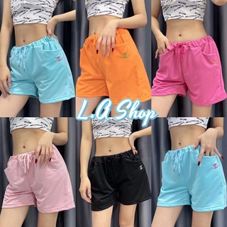 L.A Shop-​พร้อมส่ง กางเกงขาสั้นCC ใส่สบายมากกระเป๋าสองข้าง "KU-CC5-9423" -​N