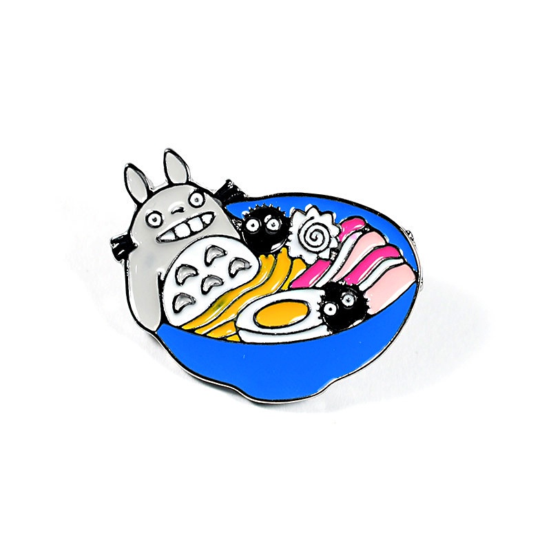 เข็มกลัดเคลือบทอโรโร (Totoro) จากอนิเมะญี่ปุ่น สำหรับตกแต่งกระเป๋าและเป็นของขวัญน่ารักสำหรับเด็กผู้หญิง