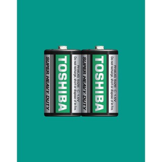 ถ่าน Toshiba Size C (ขนาดกลาง) 1.5V จำนวน 2 ก้อน