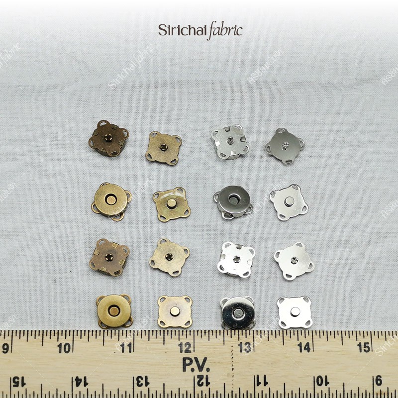 แป๊กแม่เหล็ก แบบสอย 14 มม. สีเงิน สีทองรมดำ