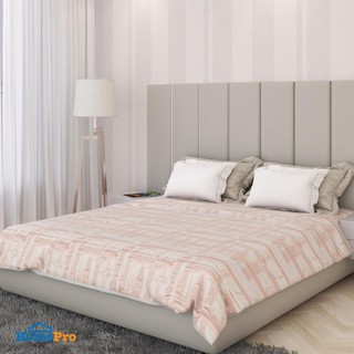 ผ้าคลุมเตียง KING SIZE WALL สีชมพู BED COVER WALL K PINK