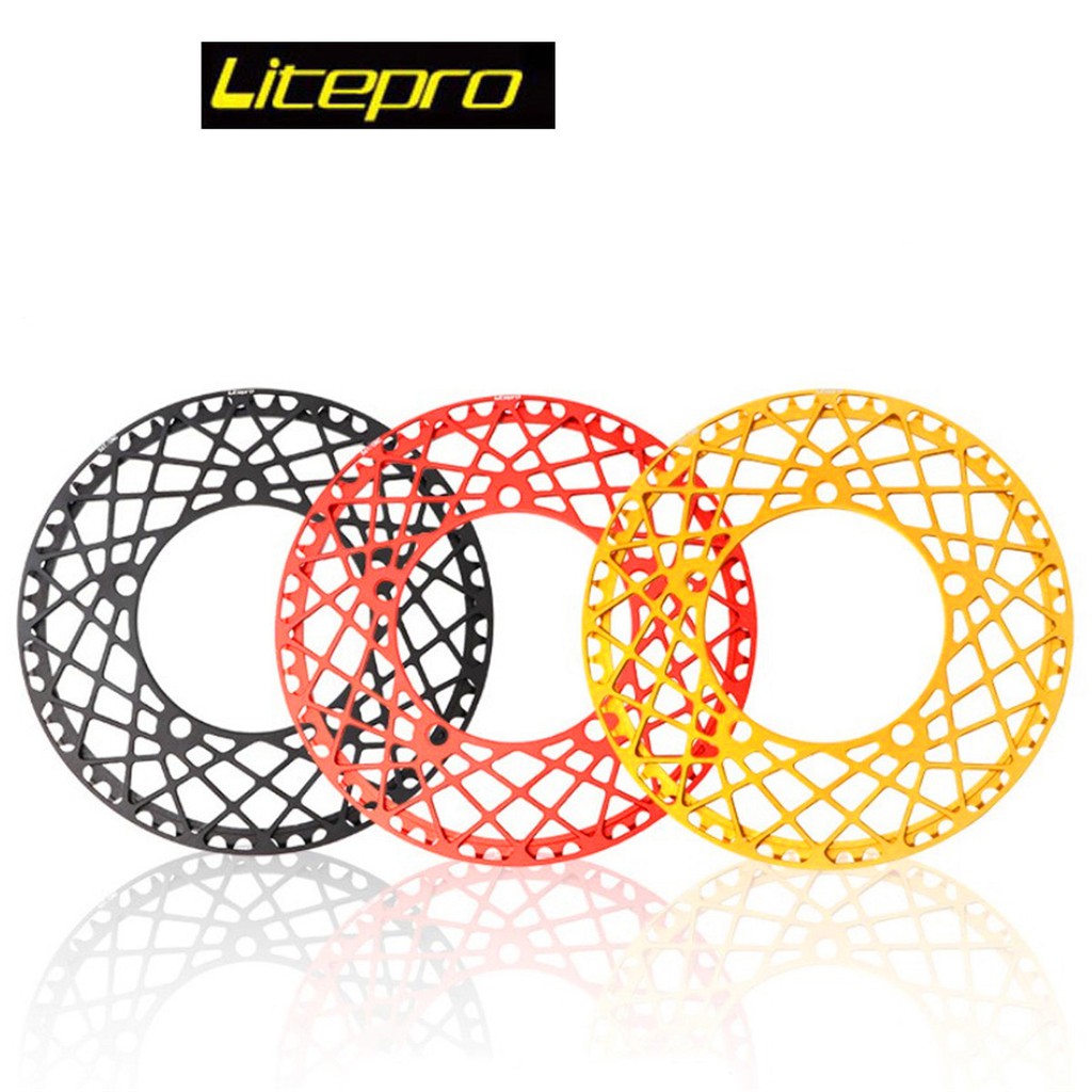 Litepro ชุดจานโซ่ Crank Chainring 53T-58T สําหรับจักรยานพับ 412 และเสือหมอบ ดิสก์ 130BCD