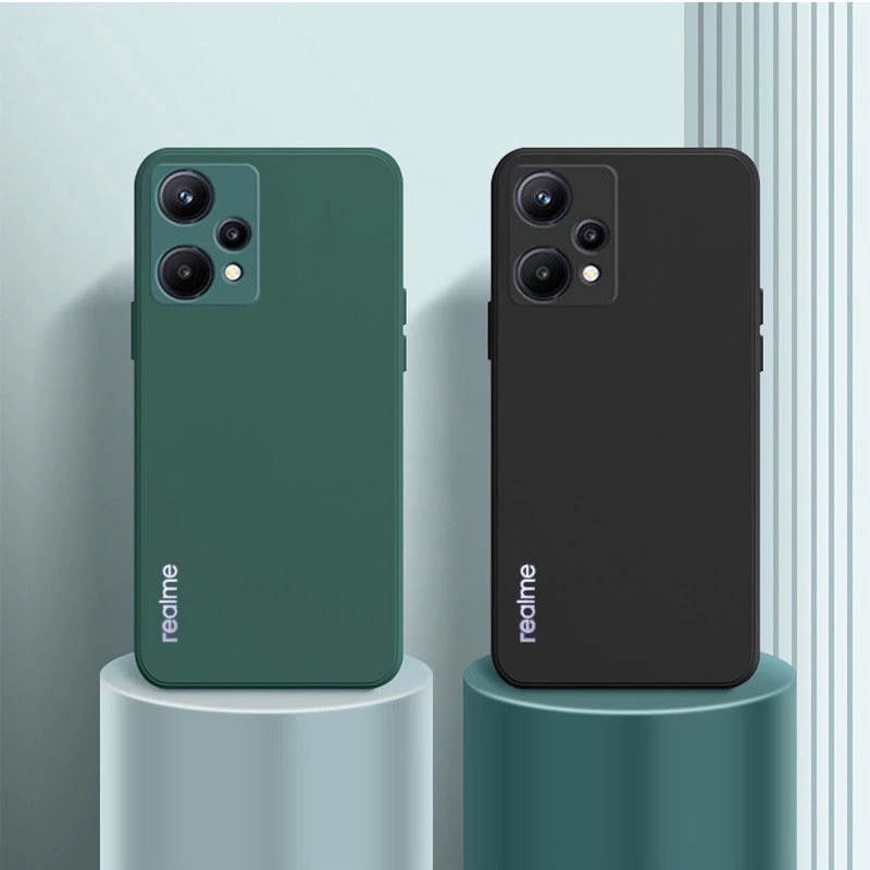 [คลังสินค้าพร้อม] เคสสําหรับRealme 9 8 Pro Plus 4G 5G 8i 9i 5 5s 5i 6i 8Sกรณีกันกระแทกซิลิโคนเหลวโทรศัพท์ปกหลัง