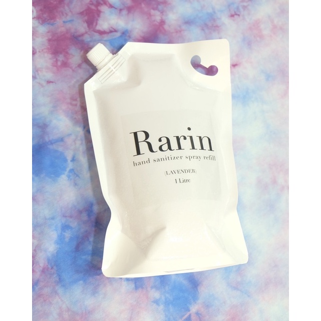 1000mL Rarin Refill Lavender Hand Sanitizer ถุงเติมสเปรย์แอลกอฮอล์กลิ่นลาเวนเดอร์75% ขนาด 1000mL