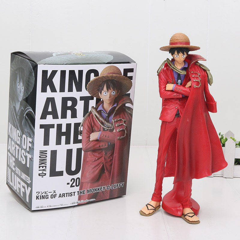 25cm One Piece 20th Anniversary Luffy Action Figure King Of Artist figure Toy m3dA