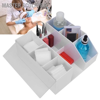 Master Sculptor Eyelashes Extension Tool Storage Box Makeup Beauty Nail Art Case Organizer (White)