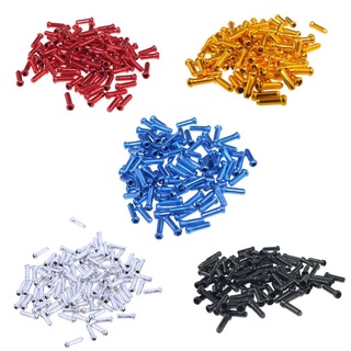 ✿ 100pcs Aluminum Bicycle Brake Wire End Cap MTB Road Bike Brake Cable Cap End Tips Crimp Cycling Accessories