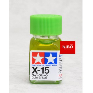 สีสูตรอีนาเมล TAMIYA X-15 Ligt green (10 Ml)