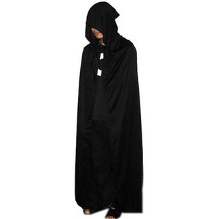 ชุดเสื้อคลุมฮาโลวีน Black Devil ชุดยาวสีดำ มีฮู้ดคลุมหัว large black devil cloak