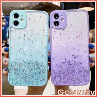 🔥 สำหรับ เคสไอโฟน iPhone 11 ใสกลิตเตอร์ลายท้องฟ้ากลางคืน เคส IPhone 13 เคสไอโฟน12 Pro Max iPhone6s plus เคสไอโฟนxr เคสไอโฟน7พลัส Xr 6s เคสไอโฟนxs 2020 เคสi11 SE2 X 6 12 XS เคส i8plus เคสไอโฟน11 Glitter Case