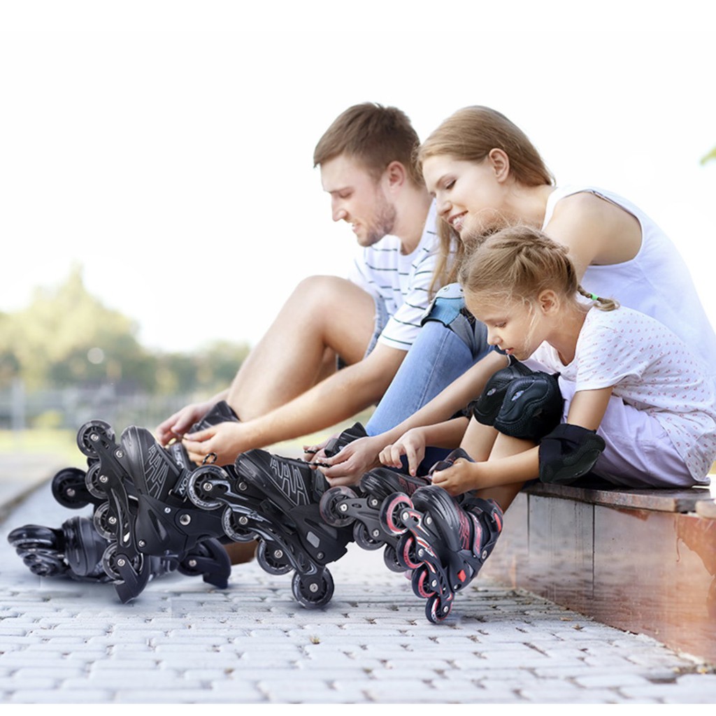 Inline skate โรลเลอร์เบลด ผู้ใหญ่ รองเท้าสเก็ต   S=30-33 M=33-37 L=38-41 XL=42-45 Blue/Red/Black