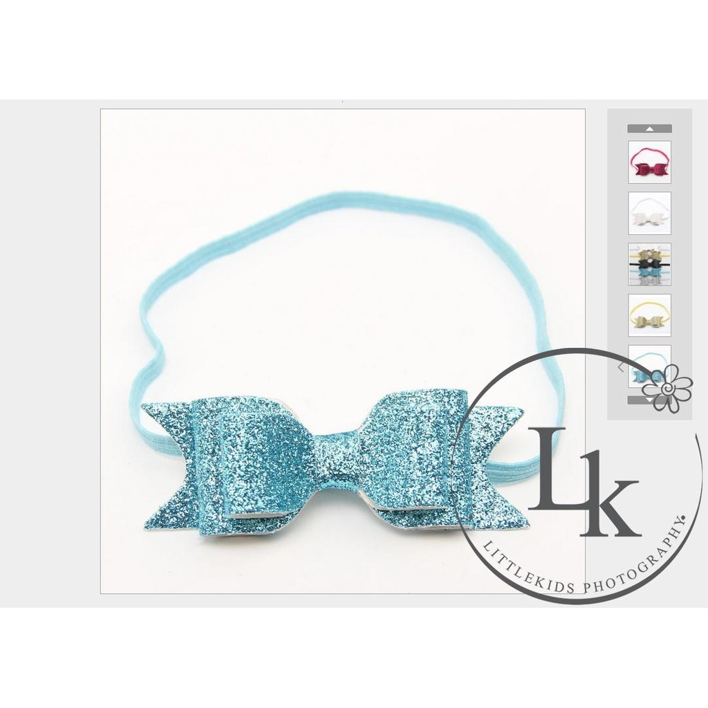 .ITเด็กทารกหวานเด็ก Hairband Bow Elastic Band สายรัดดอกไม้อุปกรณ์เสริม