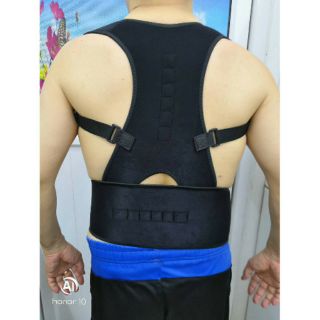 Back support belt แผ่นรัดเอวแก้ปวดหลัง ด้วยพลังเม็ดแม่เหล็ก Magnetic forceเพิ่มการหมุนเวียนเลือด และแผ่นรองด้านใน