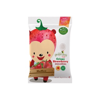 Greenday Kids Crispy Strawberry กรีนเดย์คิดส์สตรอเบอรี่กรอบ 9 กรัม