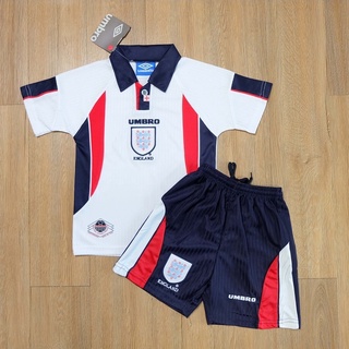 ชุดบอลเด็ก ย้อนยุค อังกฤษ England Retro Kit AAA (TTพร้อมส่ง)