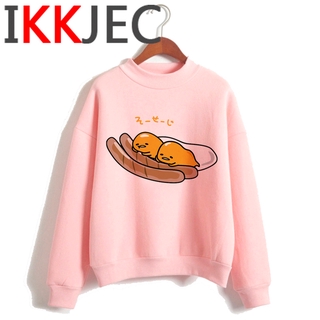 gudetama NiceMix Autumn Harajuku เกาหลี เสื้อสเวตเตอร์ Unisex Jumper Oversize Chinese Cartoon Pullovers Woma