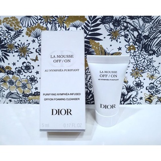 โฟมล้างหน้า แท้💯%DIOR LA MOUSSE OFF/ON FOAMING CLEANSER  5 ml. มีฉลากไทย