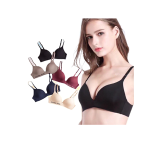 𝗔𝗟𝗜𝗖𝗘𝗕𝗥𝗔เสื้อในไร้อขอบ บราจัสมินไร้ขอบไร้โครง SOFT BRA งานสวยเนียนเฉียบ