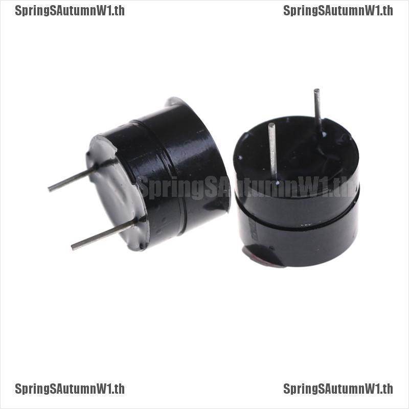 (spring) 10 ชิ้น buzzer 3v 12 มม. อุปกรณ์วงแหวนแม่เหล็กมีเสียงเตือน (th ...