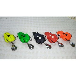 [คนตกปลา]กบยาง เต็มคำ 4cm. Bionic Soft Frog เนื้อยาง นุ่มเหนียว มือปลาช่อนจัดได้เลยครับ..