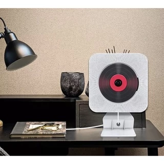 พร้อมส่ง เครื่องเล่น CD DVD Player Wall บลูทูธสเตอริโอเสียงการเรียนรู้ลำโพงไร้สายรีโมทคอนโทรล CD/DVD Mp3 FM วิทยุ