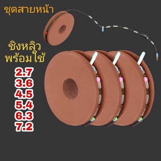 ชุดสายหน้า โรลโฟม ชิงหลิว พร้อมใช้ สายเอ็นเหนียว ชุดปลายสาย  5 ระยะ