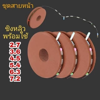 ชุดสายหน้า โรลโฟม ชิงหลิว พร้อมใช้ สายเอ็นเหนียว ชุดปลายสาย 5 ระยะ