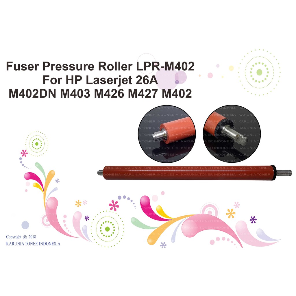 Fuser ความดัน Roller LPR-M402 สําหรับ HP Laserjet 26A M402DN M403 M426 M427 M402