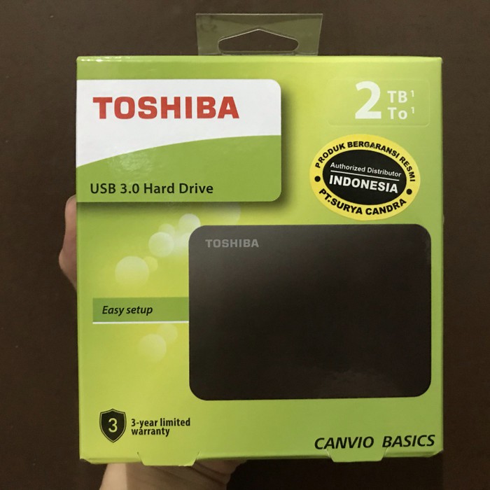 Toshiba Canvio Basic 2TB HD HDD Hardisk Harddisk Eksternal External