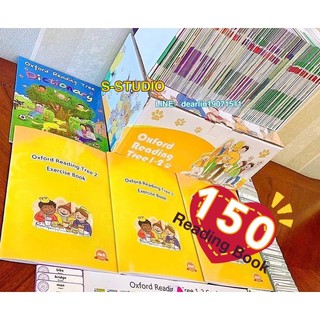 Oxfords reading tree 1-2 จำนวน150 +2Workbooks+Oxford Dictionary+USB Level1-2 big box 153 books set หนังสืออ่านสำหรับ