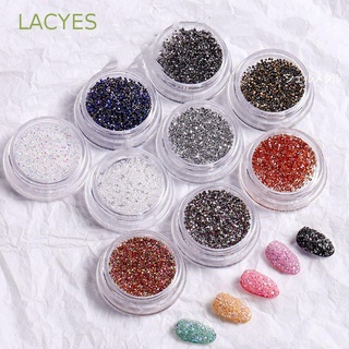 Lacyes เพชรออโรร่า คริสตัล สีแชมเปญ แวววาว สไตล์ญี่ปุ่น สําหรับตกแต่งเล็บ DIY