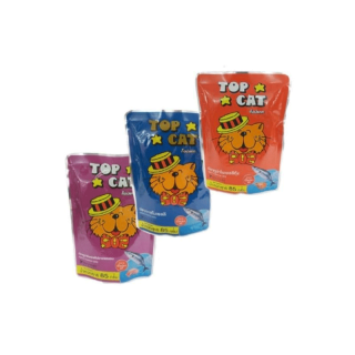 โปรโมชั่น : ท็อปแคทTopcat อาหารเปียกแมว อาหารแมวบรรจุ 85g.