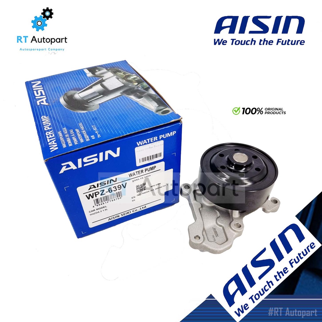 Aisin ปั้มน้ำ Mazda 2 Skyactiv ปี14-20 CX-3 ** เฉพาะเครื่องดีเซล ** Mazda2 CX3 / WPZ639V