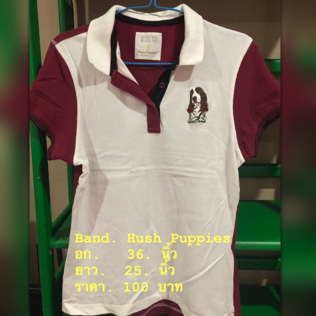 เสื้อโปโลมือสอง ยี่ห้อ แบรนด์แท้ ?? เท่ๆ Hush Puppies