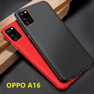 TPU CASE OPPO A16 เคสโทรศัพท์ ออปโป้ เคสซิลิโคน เคสนิ่ม สวยและบางมาก เคสสีดํา [ส่งจากไทย] Oppo A16