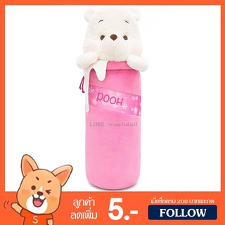 หมอนข้าง หมีพูห์ Pink Snow (ขนาด 22 นิ้ว) ลิขสิทธิ์แท้ / หมอนตุ๊กตา Pooh ตุ๊กตา วินนี่เดอะพูห์ Winnie the Pooh หมีพู