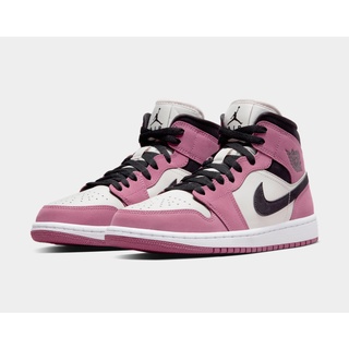 ของแท้ 100% Nike JORDAN 1 MID SE AJ1 รองเท้าผ้าใบผู้หญิง   พร้อมส่ง